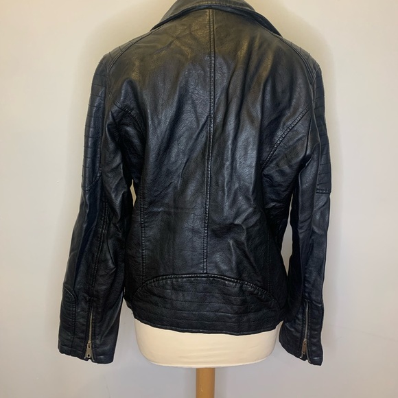 Moto style Leather Jacket - Picture 2 of 3